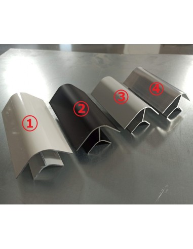 Perfil 90º R. Corto - Anodizado NEGRO