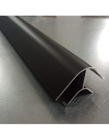 Perfil 90º R. Corto - Anodizado NEGRO