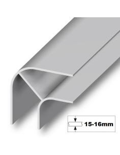 Perfil 90º R. Corto - Sin anodizar (Bruto)